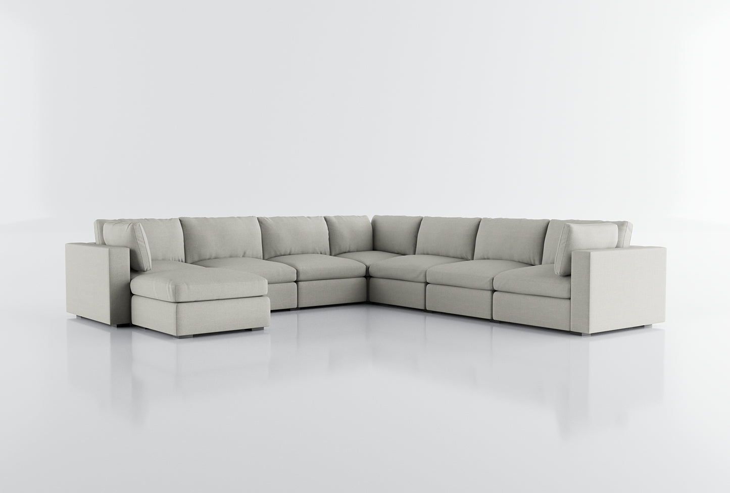 Bennet Pearl Cream 7 Seat Corner Sectional