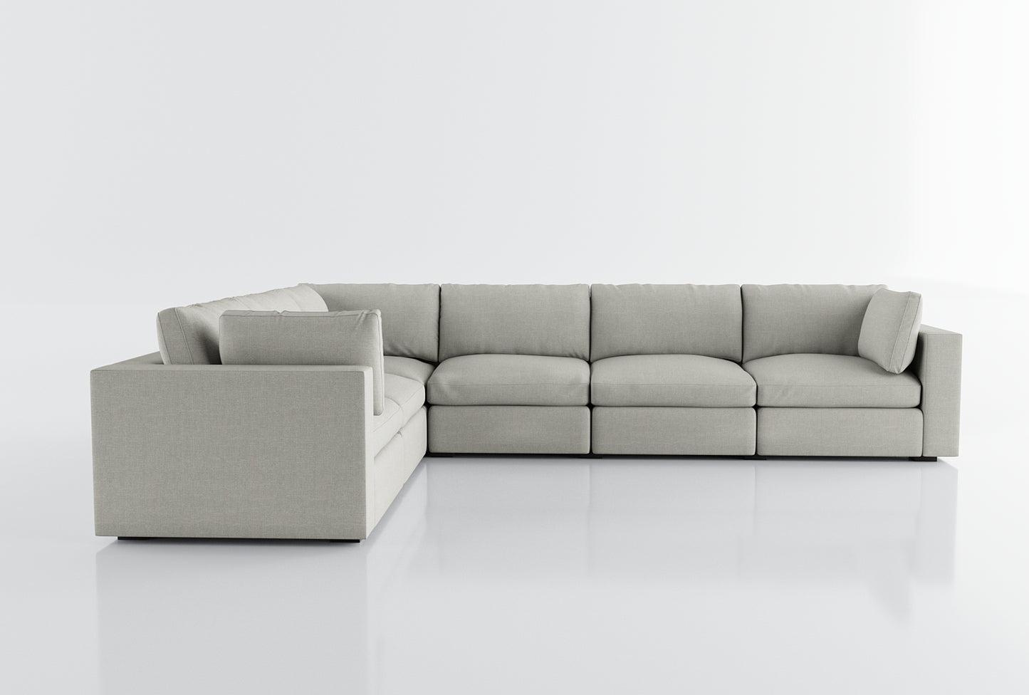 Bennet Pearl Cream 6 Seat Corner Sectional