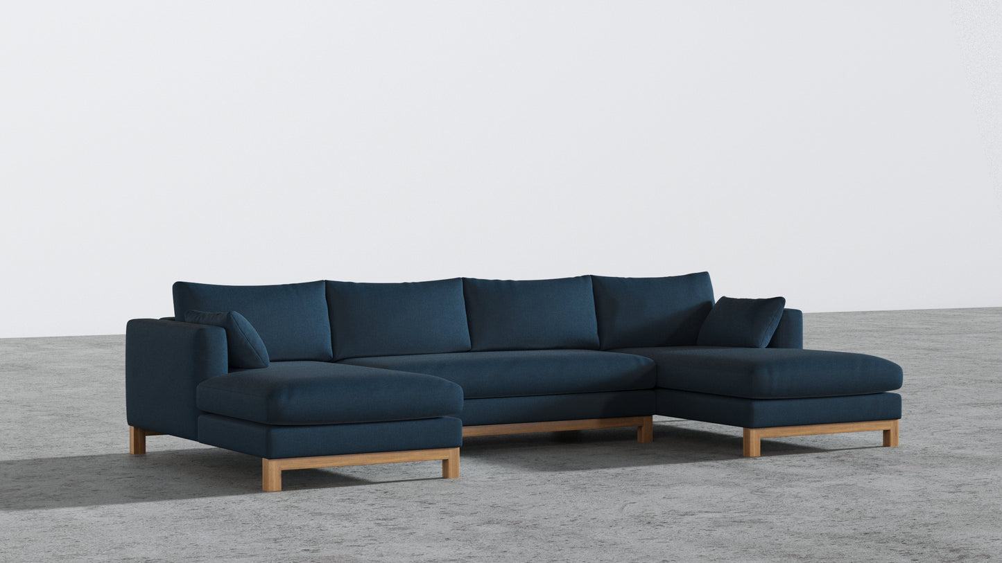 Oak Studio Double Chaise Sectional