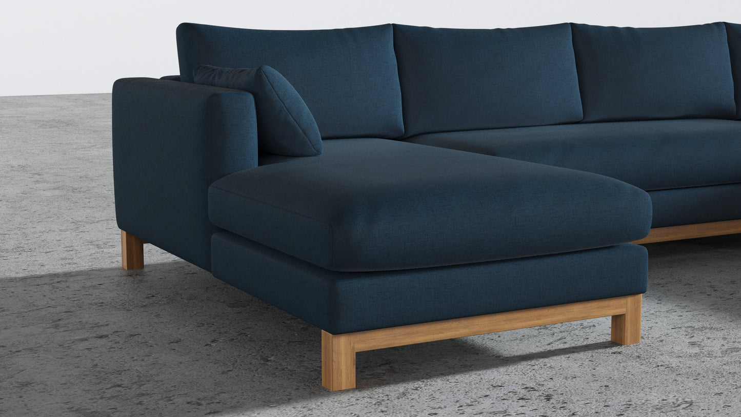 Oak Studio Double Chaise Sectional