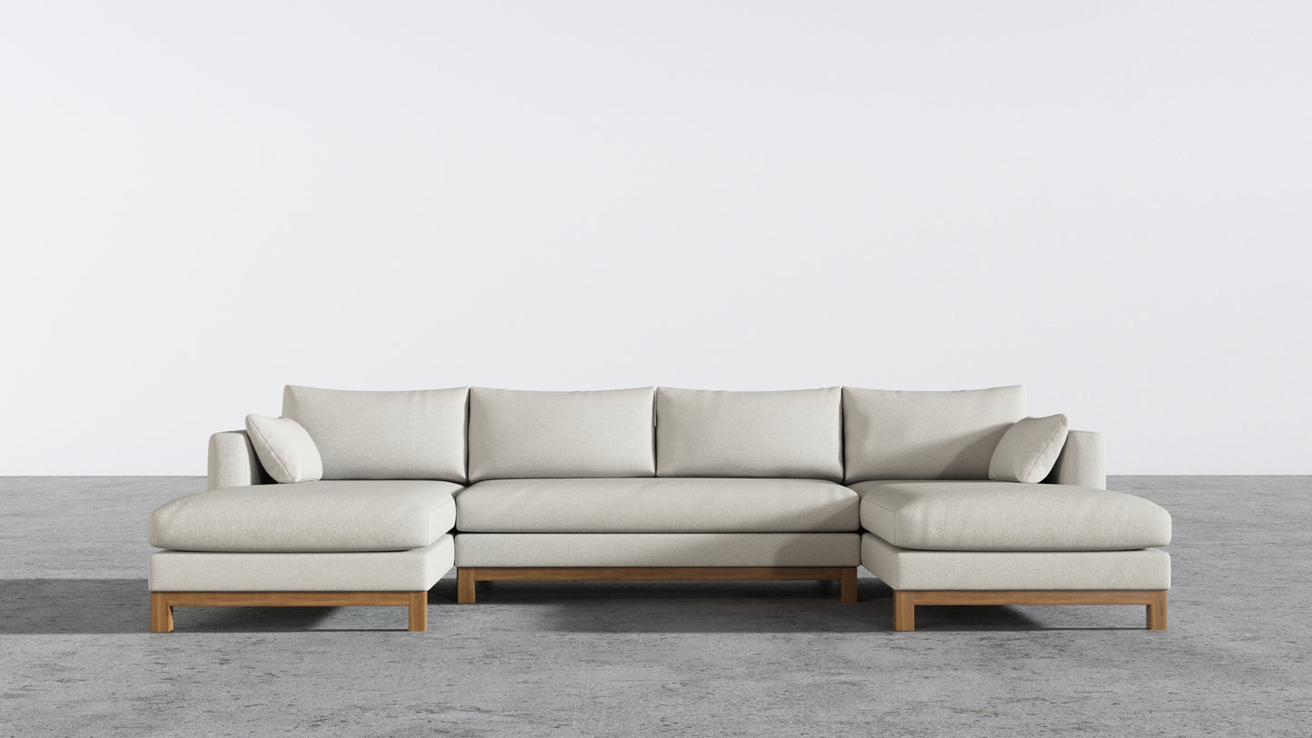 Oak Studio Double Chaise Sectional