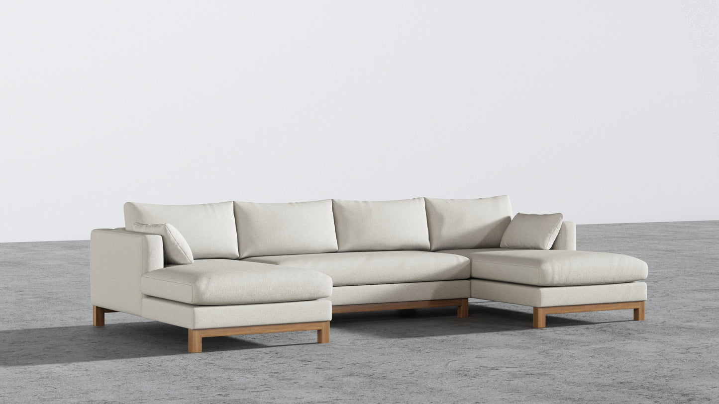 Oak Studio Double Chaise Sectional