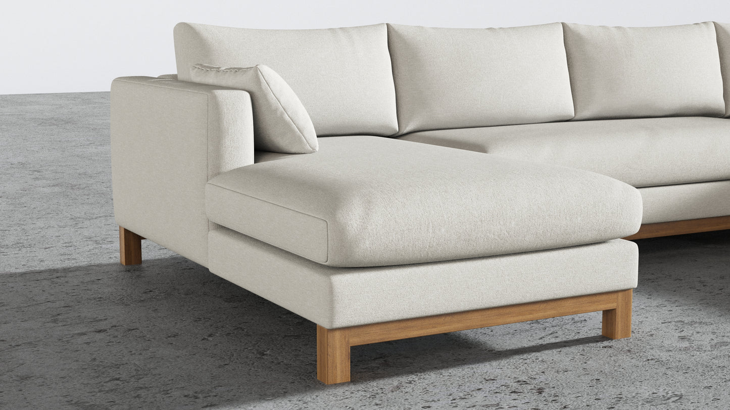 Oak Studio Double Chaise Sectional