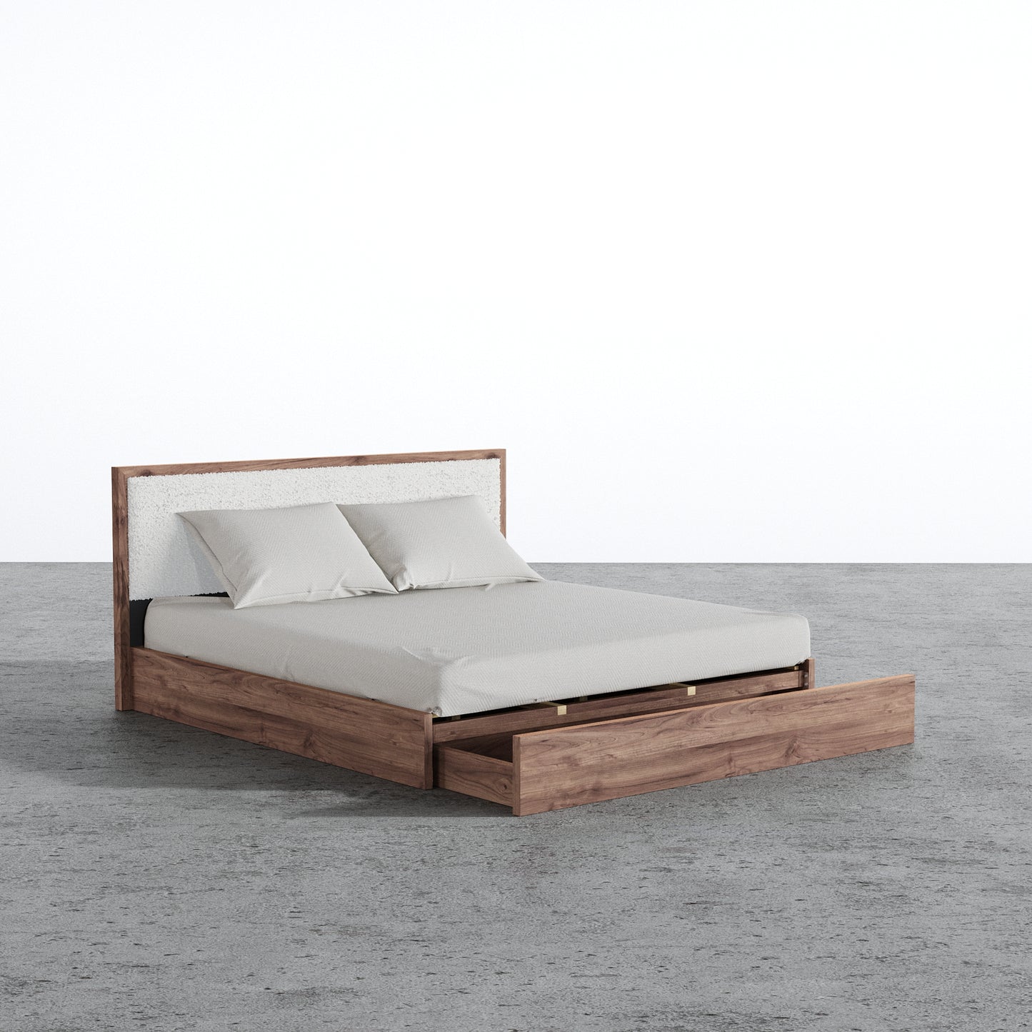 Aspen Bed With Upholstered Back