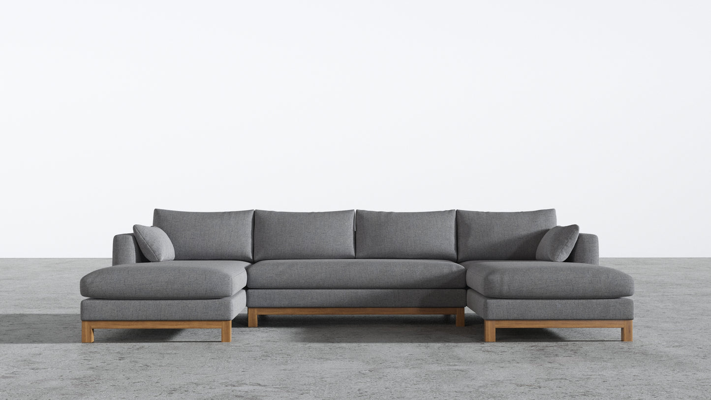 Oak Studio Double Chaise Sectional