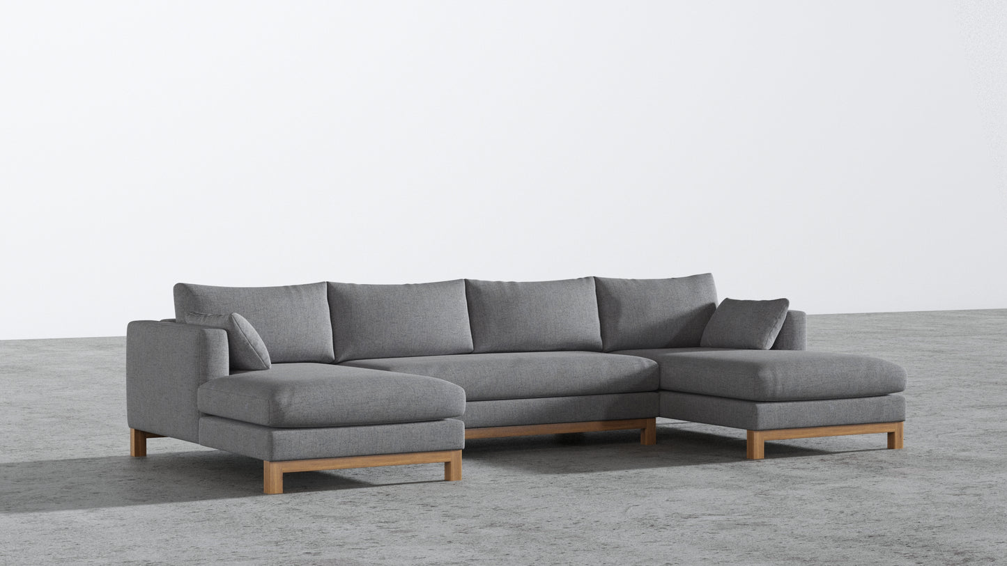 Oak Studio Double Chaise Sectional