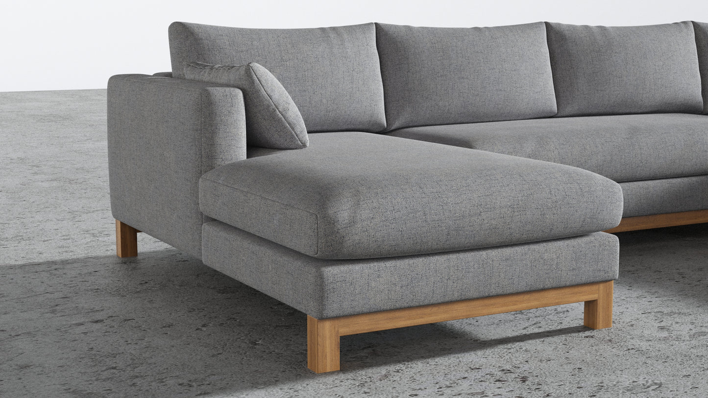 Oak Studio Double Chaise Sectional