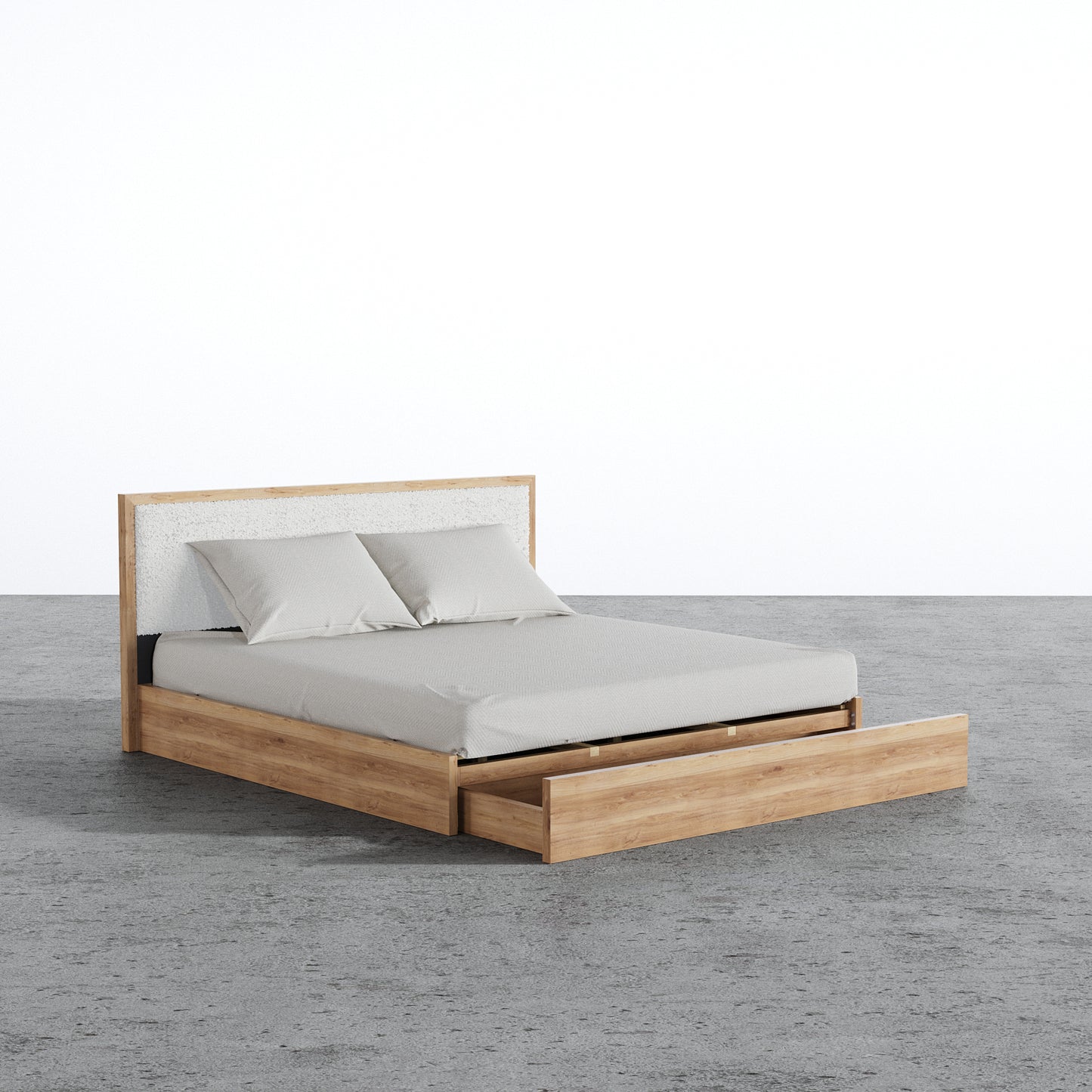 Aspen Bed With Upholstered Back