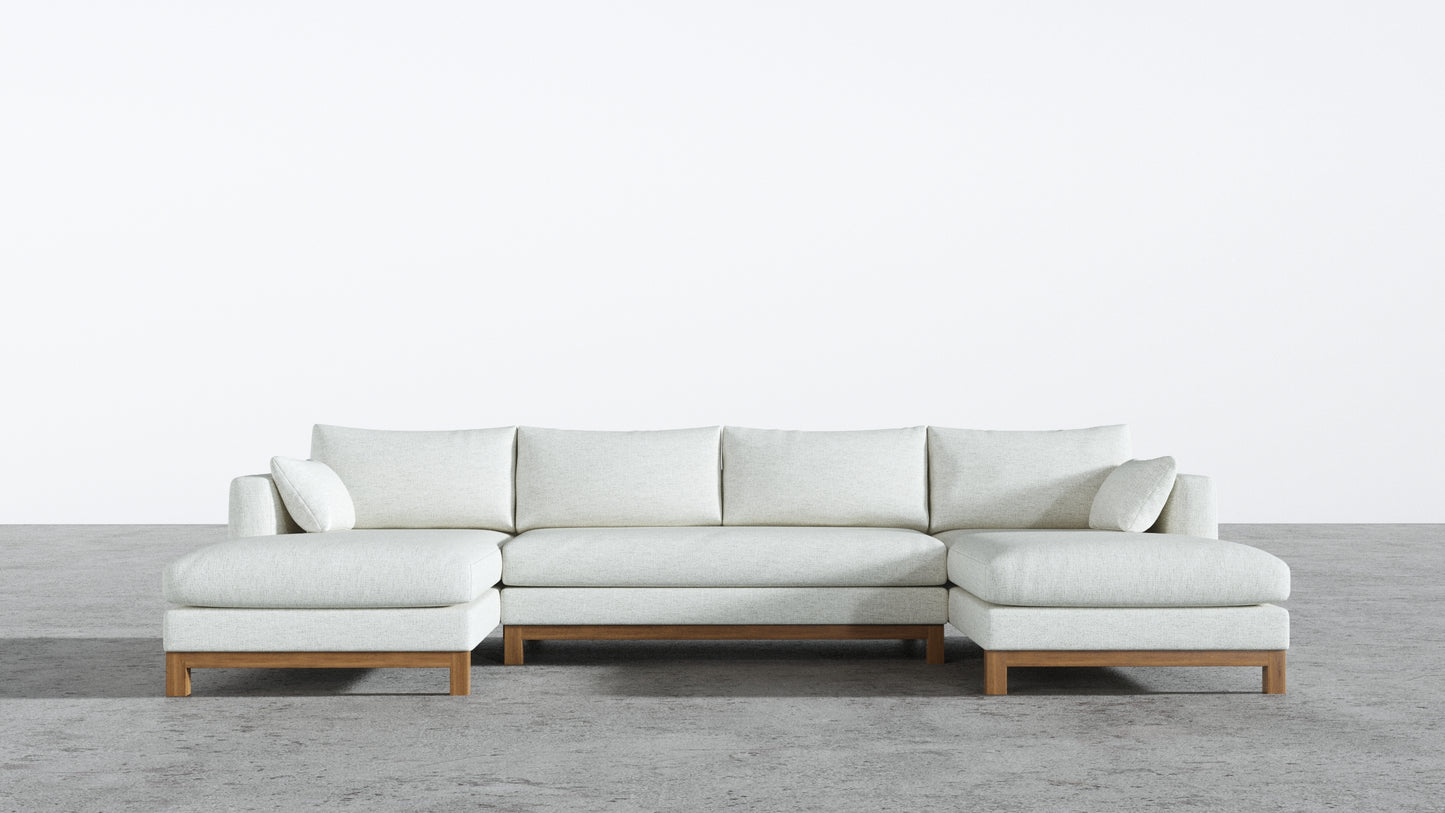 Oak Studio Double Chaise Sectional