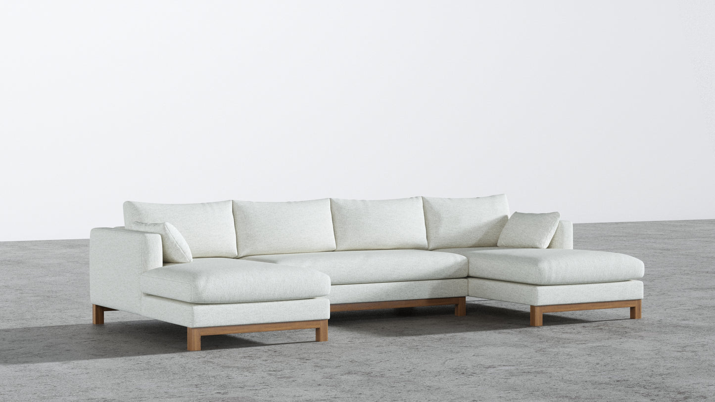 Oak Studio Double Chaise Sectional