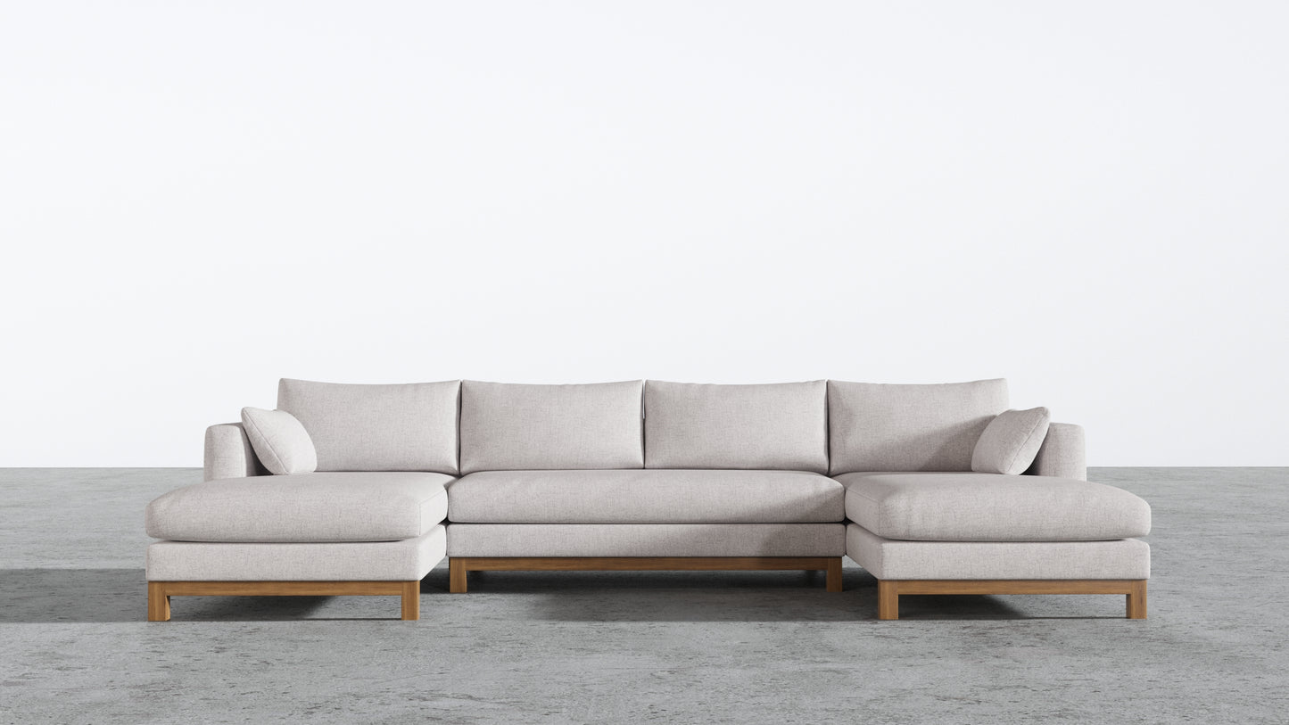 Oak Studio Double Chaise Sectional