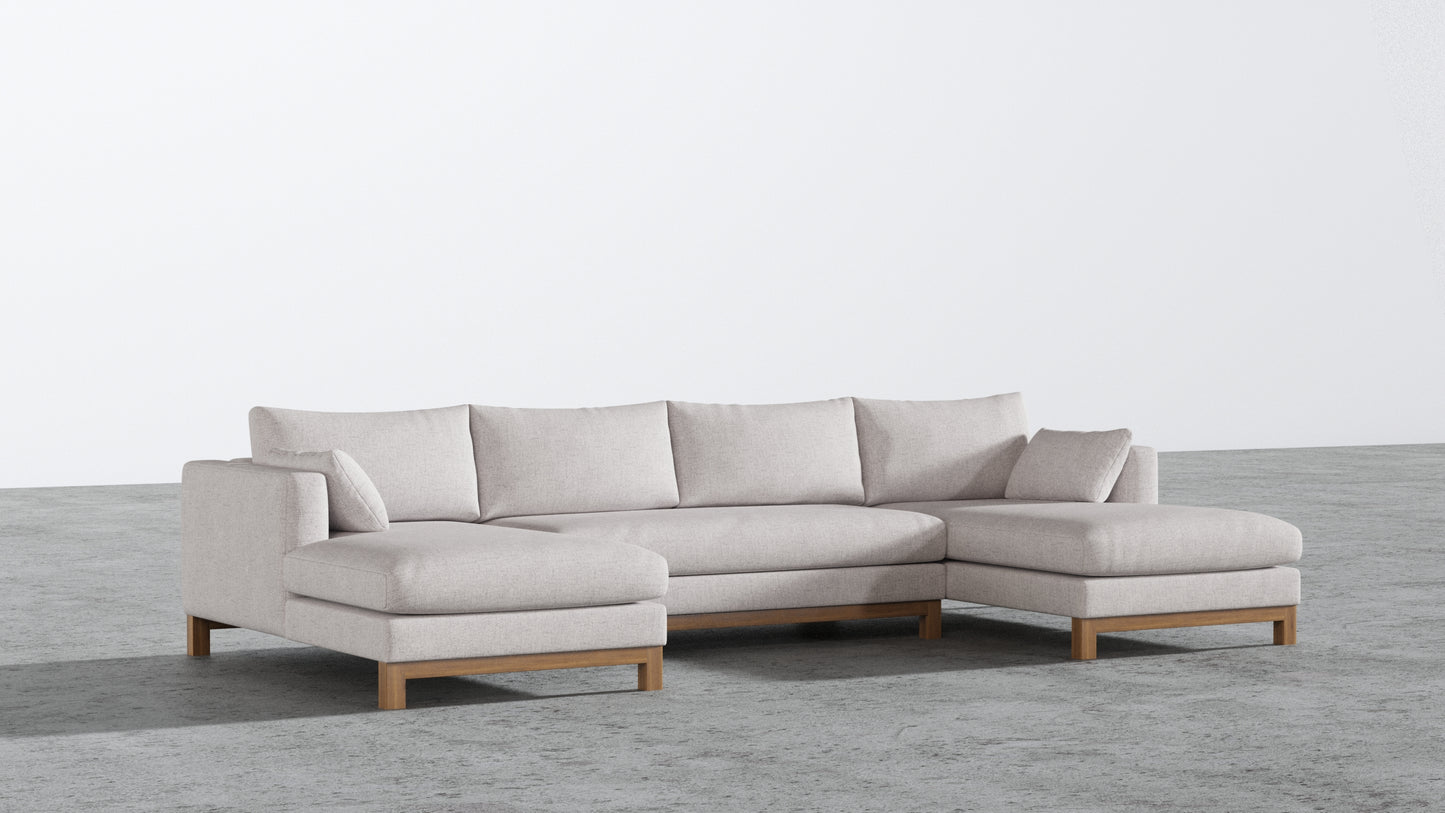 Oak Studio Double Chaise Sectional
