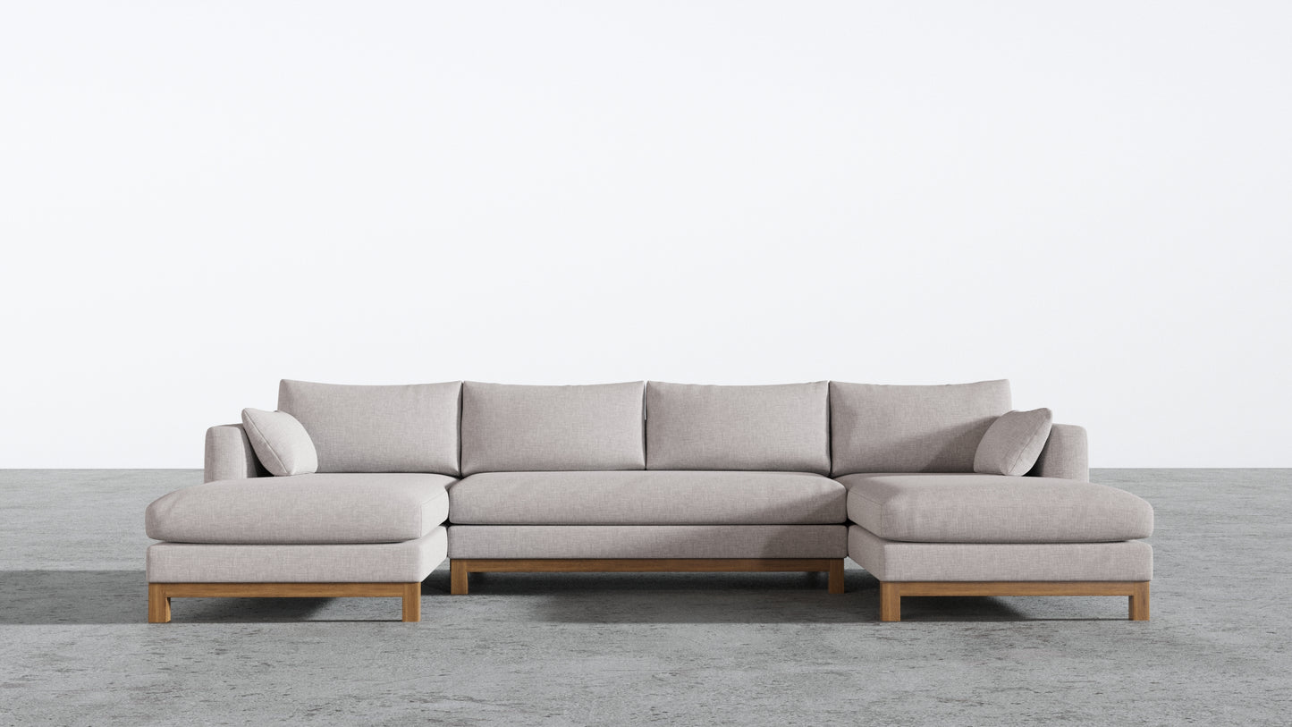 Oak Studio Double Chaise Sectional