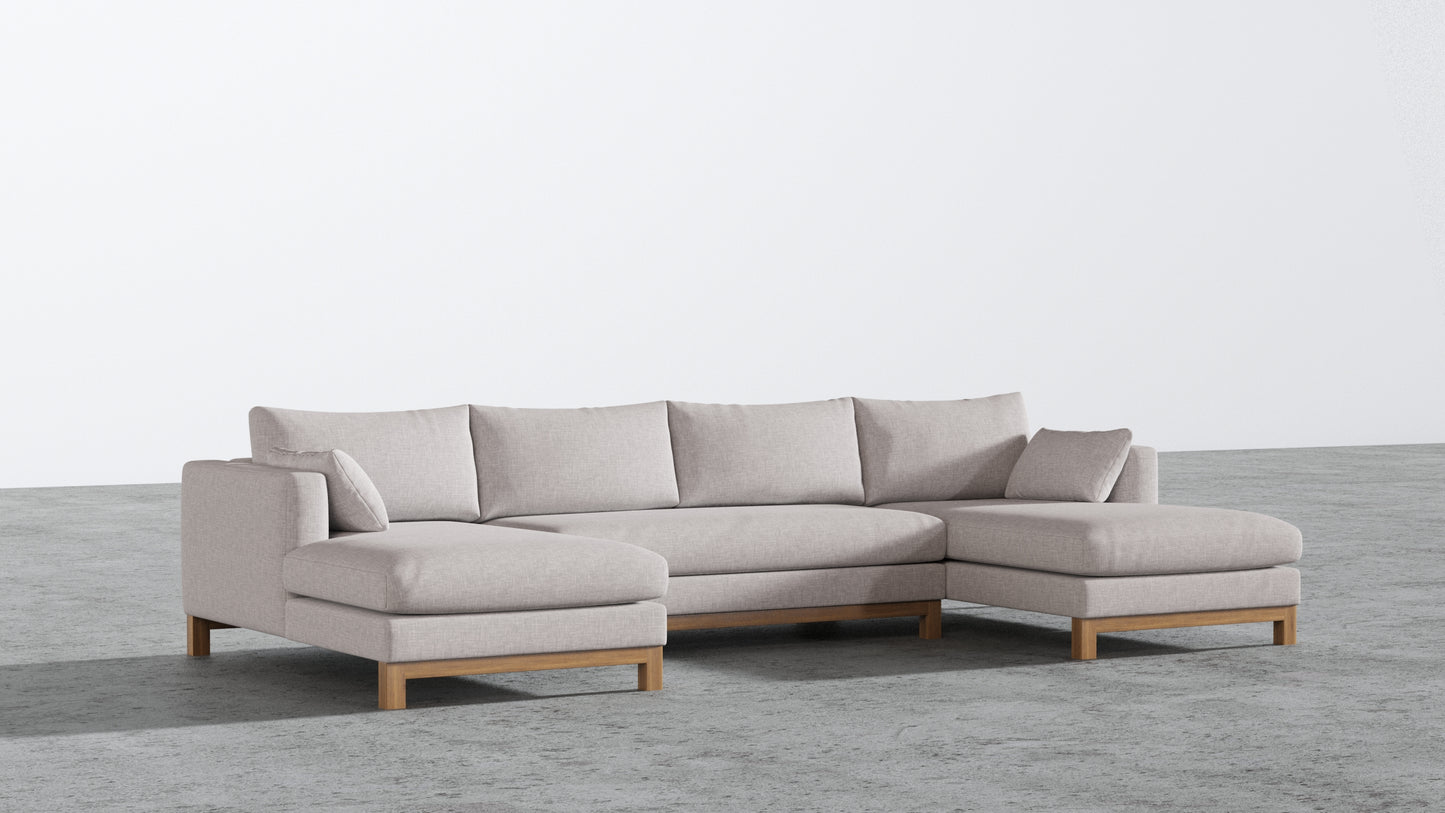Oak Studio Double Chaise Sectional