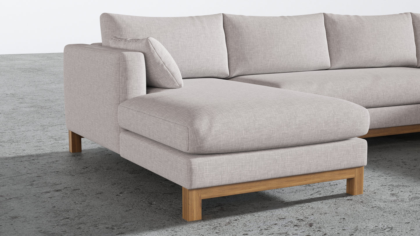 Oak Studio Double Chaise Sectional