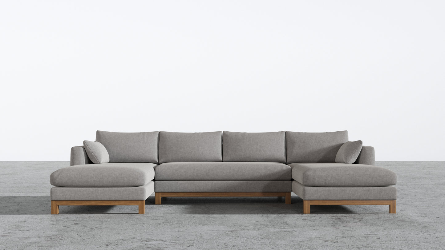 Oak Studio Double Chaise Sectional