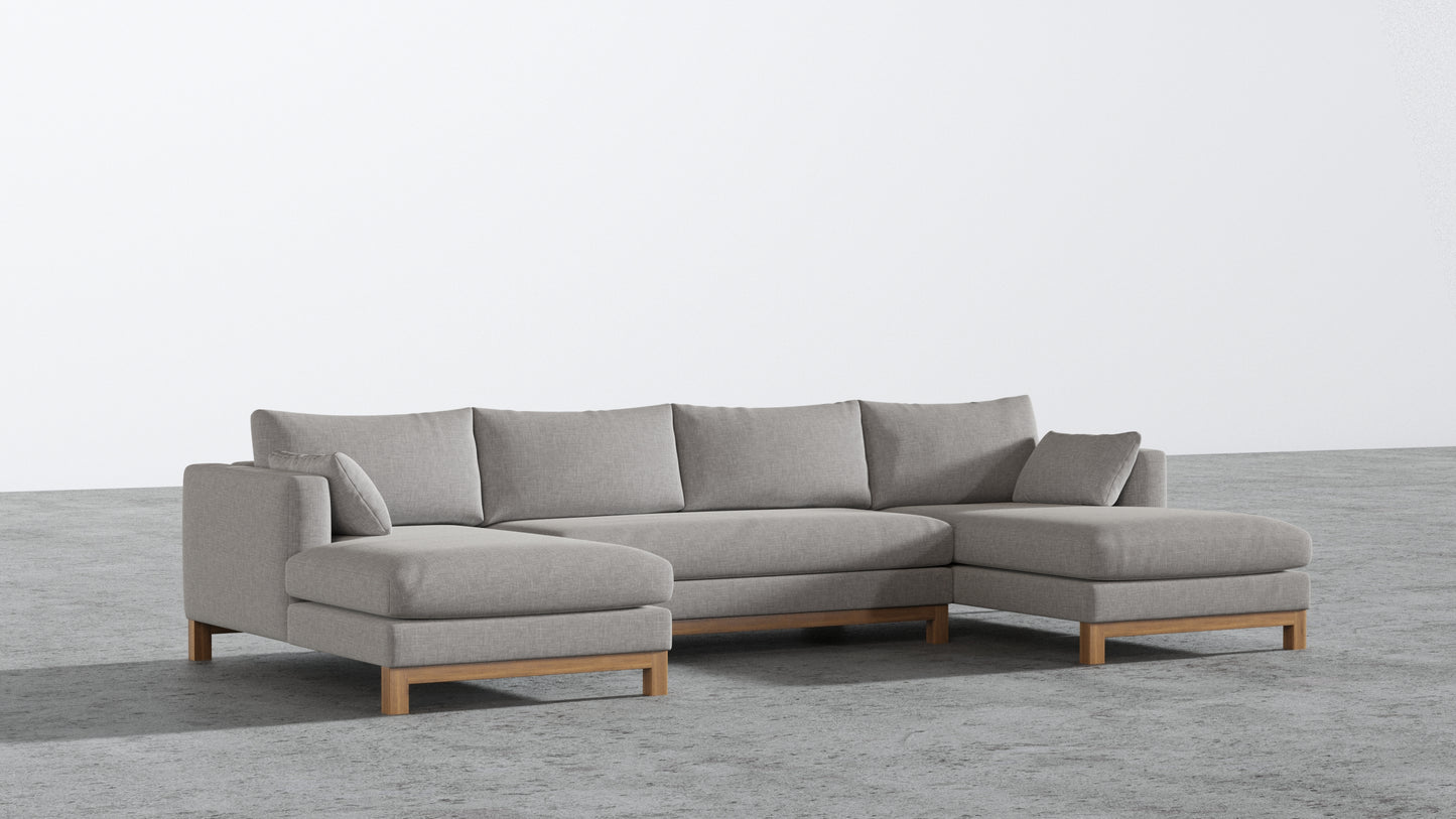 Oak Studio Double Chaise Sectional