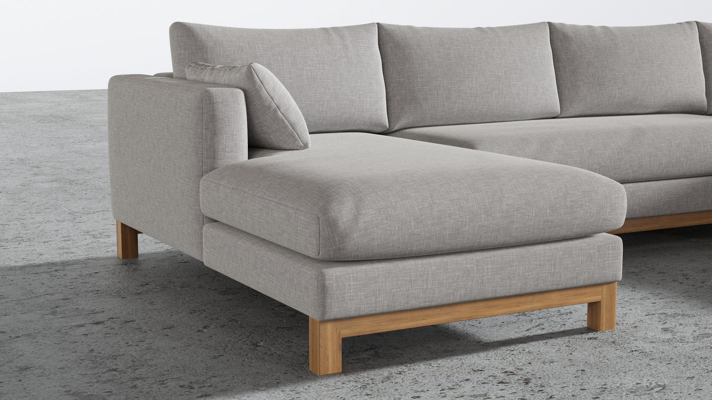 Oak Studio Double Chaise Sectional