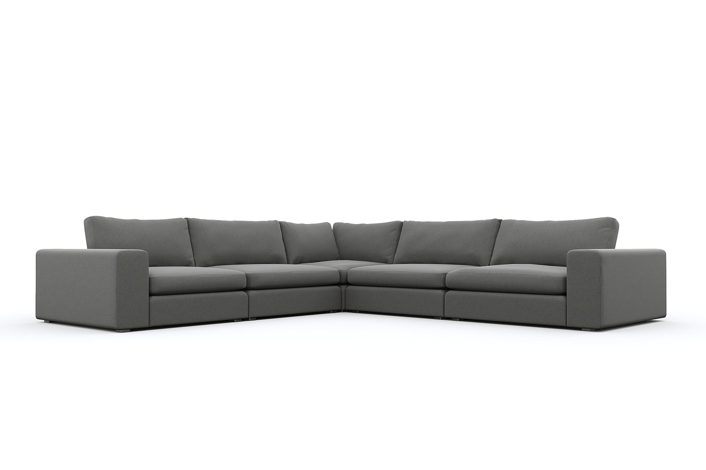 Titan Libby Grey Corner Sectional 5 Seater