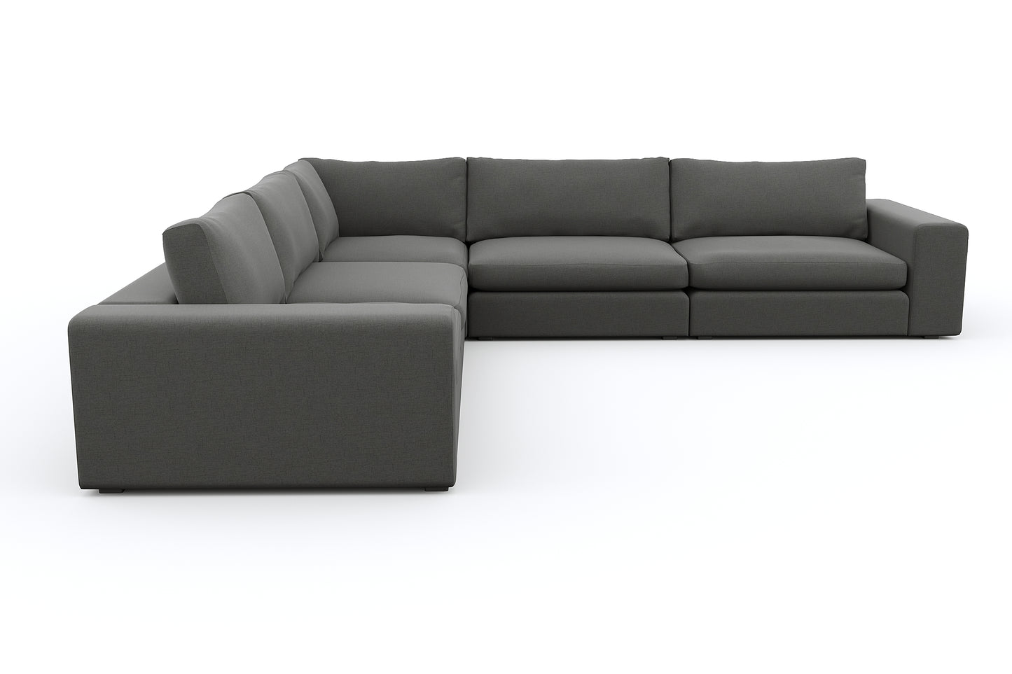 Titan Libby Grey Corner Sectional 5 Seater