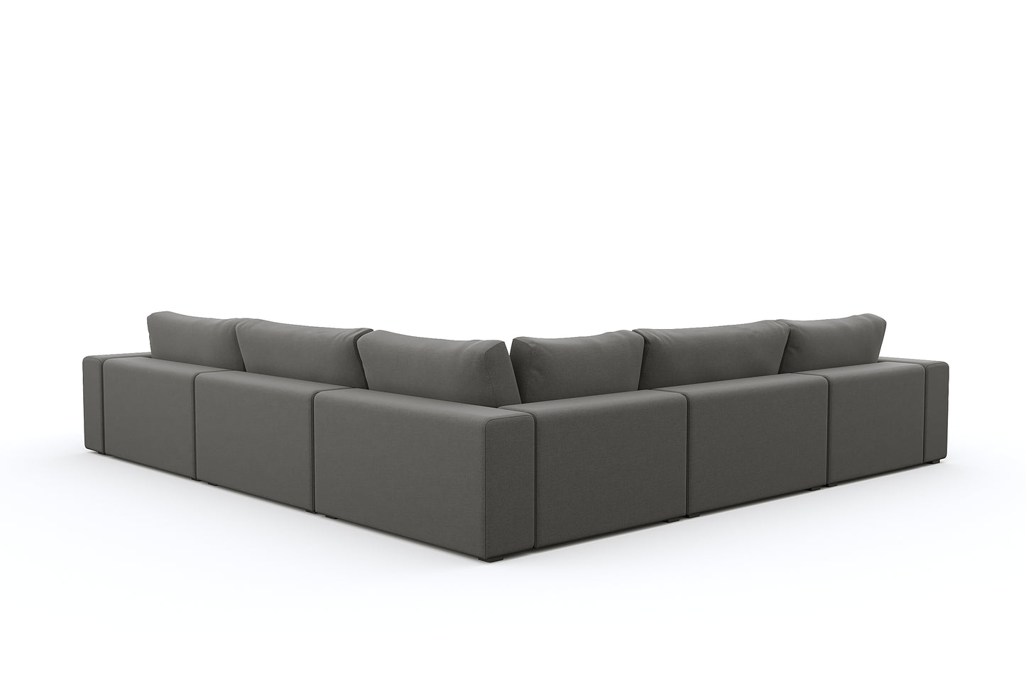 Titan Libby Grey Corner Sectional 5 Seater