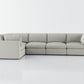 Bennet Pearl Cream 5 Seat Corner Sectional