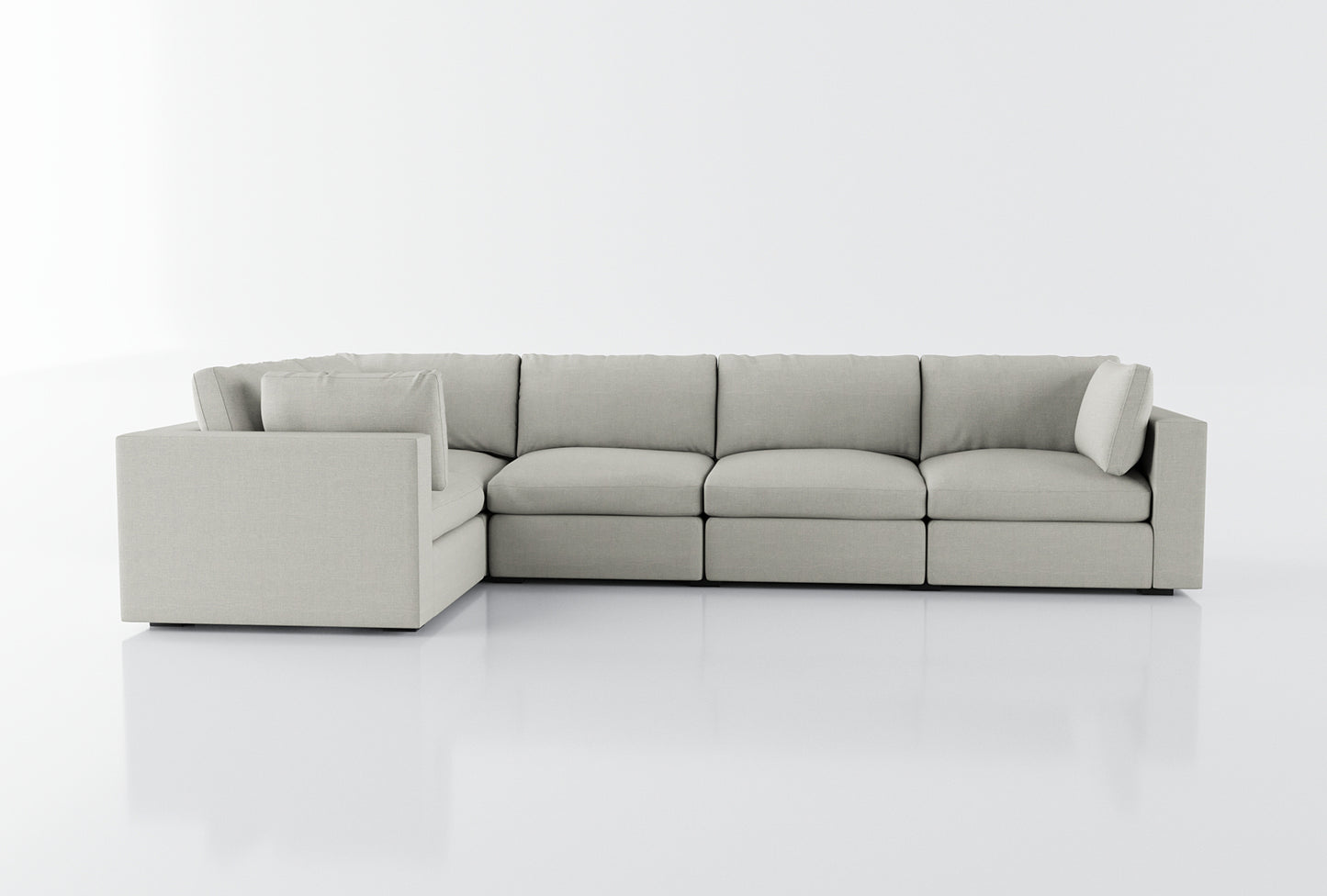 Bennet Pearl Cream 5 Seat Corner Sectional