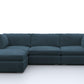Canapé d'angle sectionnel Bennet 7 places