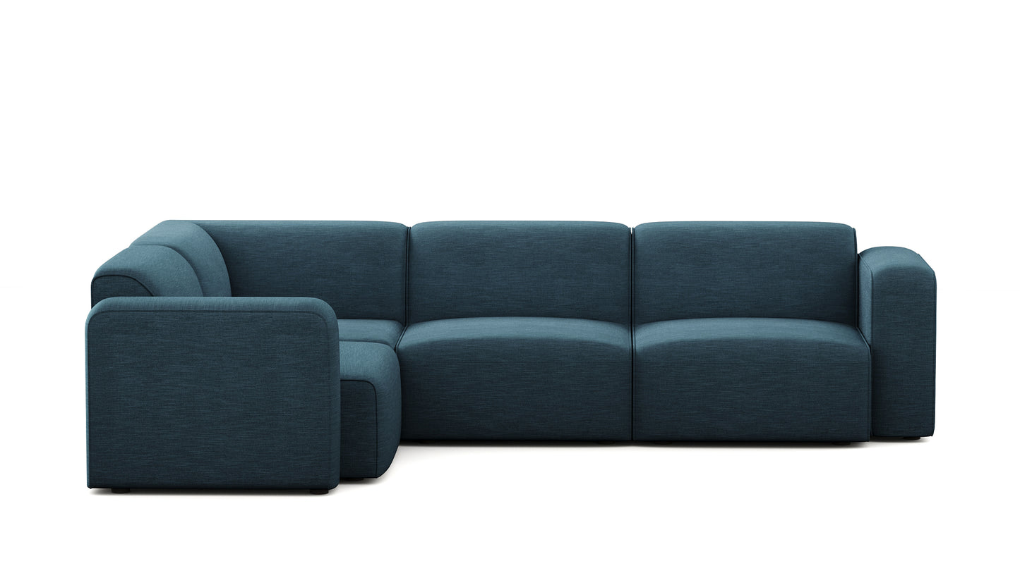 Luna Blue Left Sectional