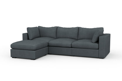 Bennet Pewter Grey Sofa & Ottoman