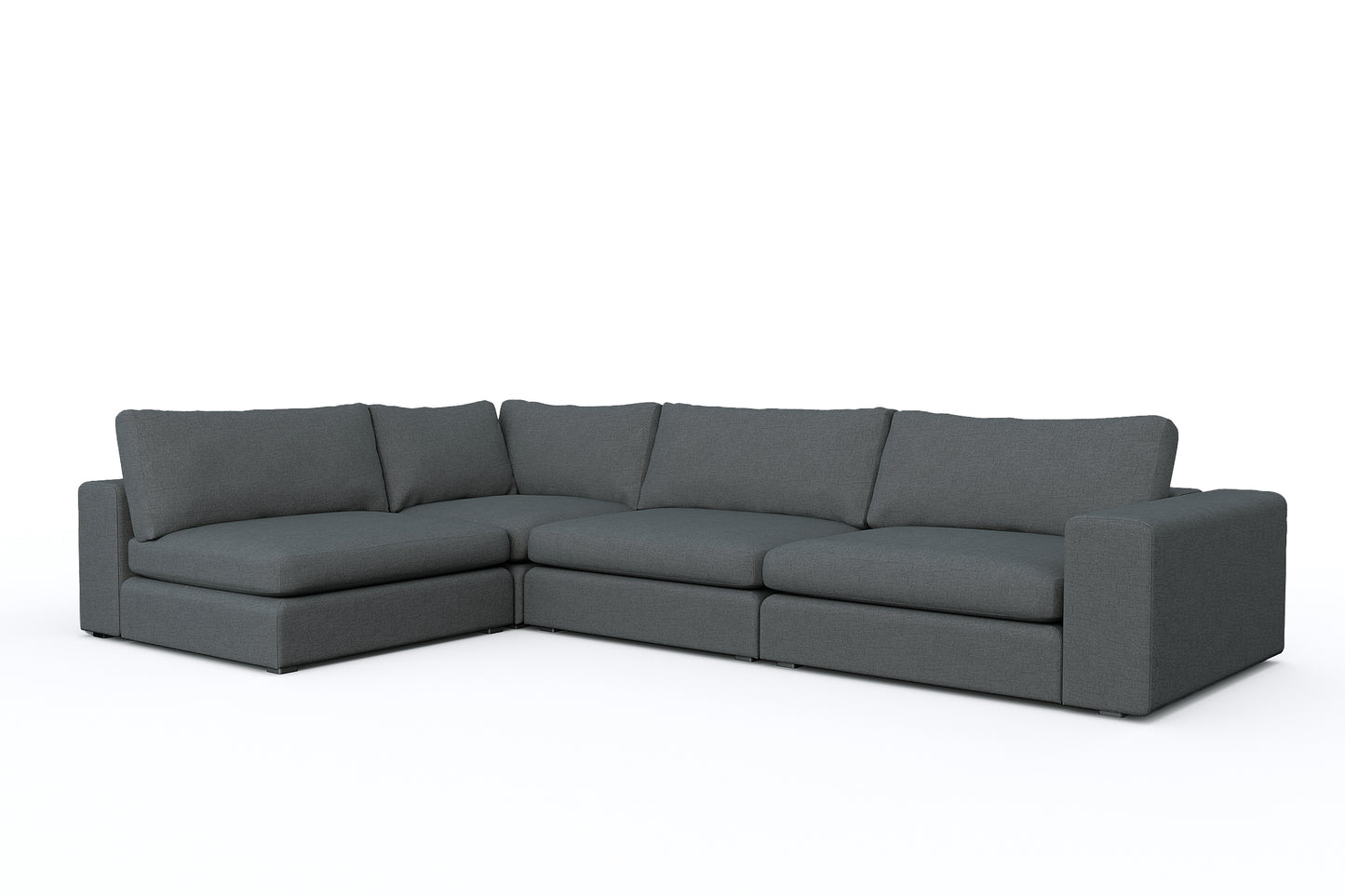 Titan Corner Armless Sectional 4 Seater