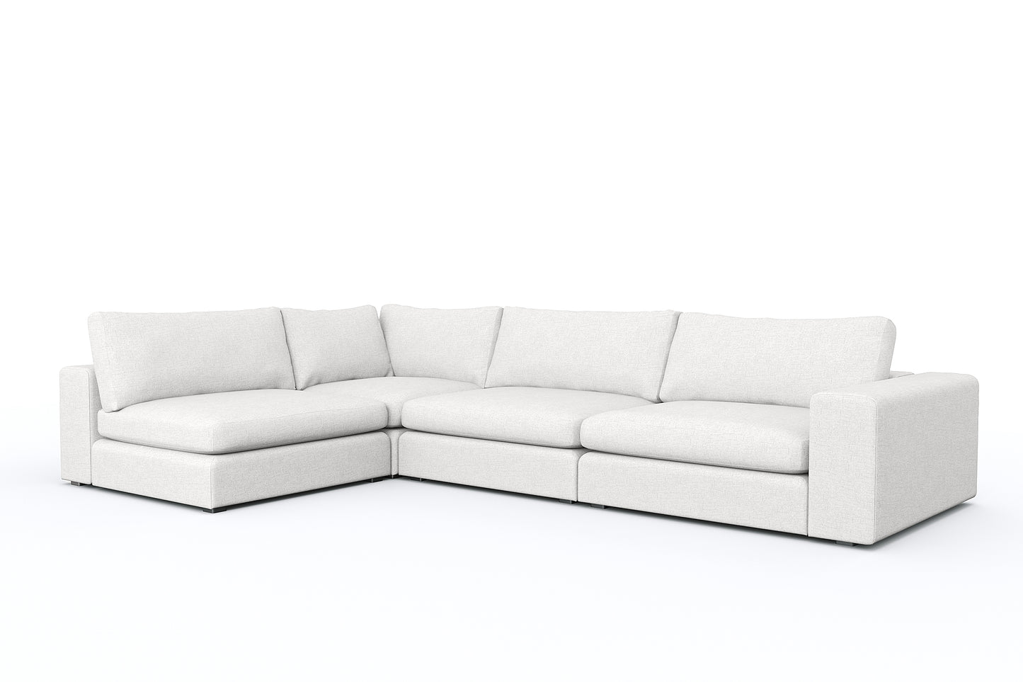 Titan Corner Armless Sectional 4 Seater