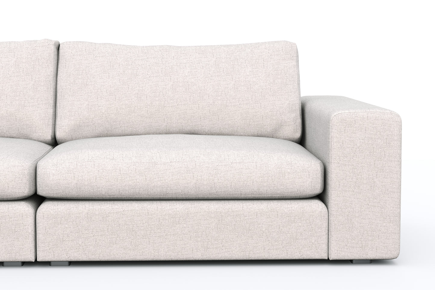 Titan Corner Armless Sectional 4 Seater