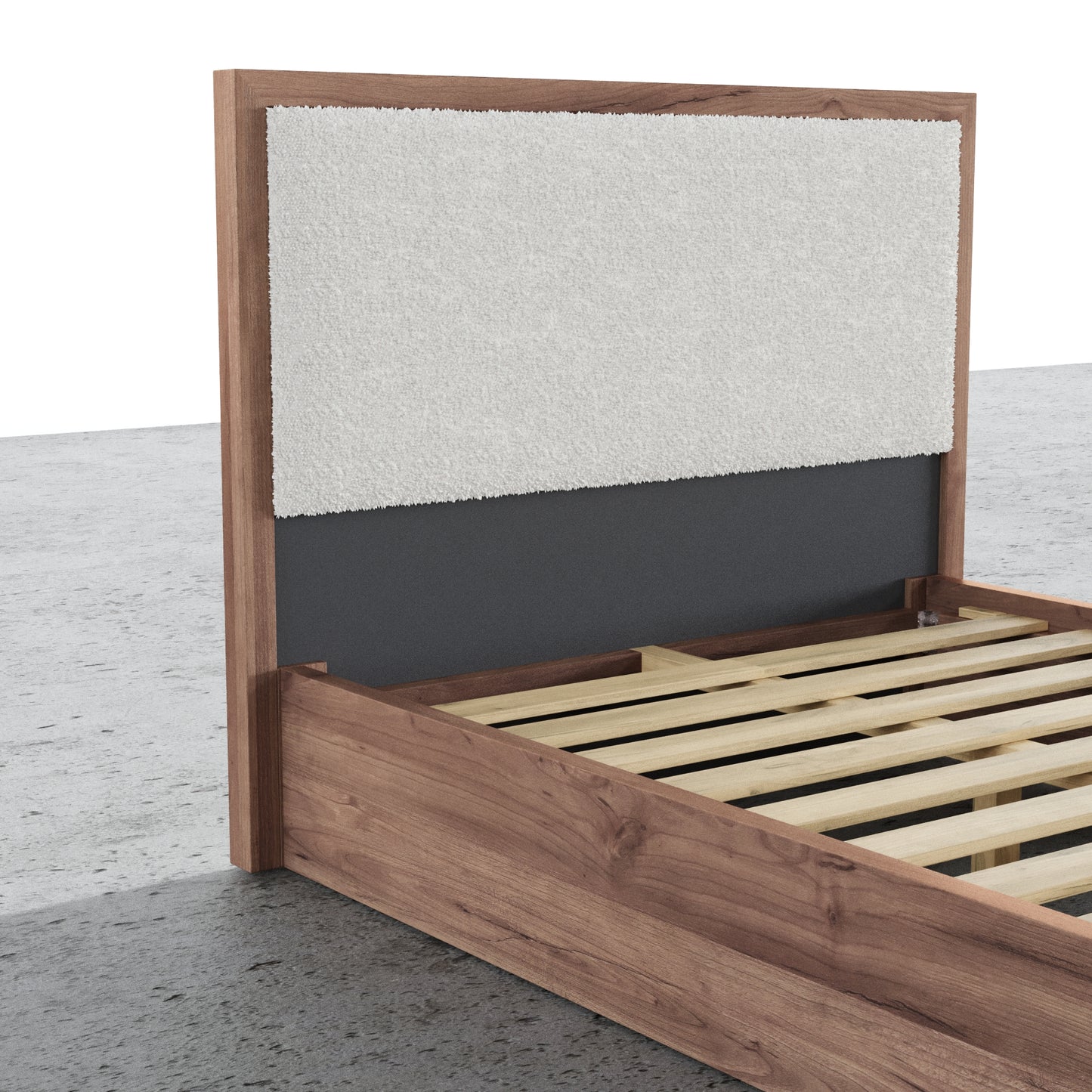 Aspen Bed With Upholstered Back