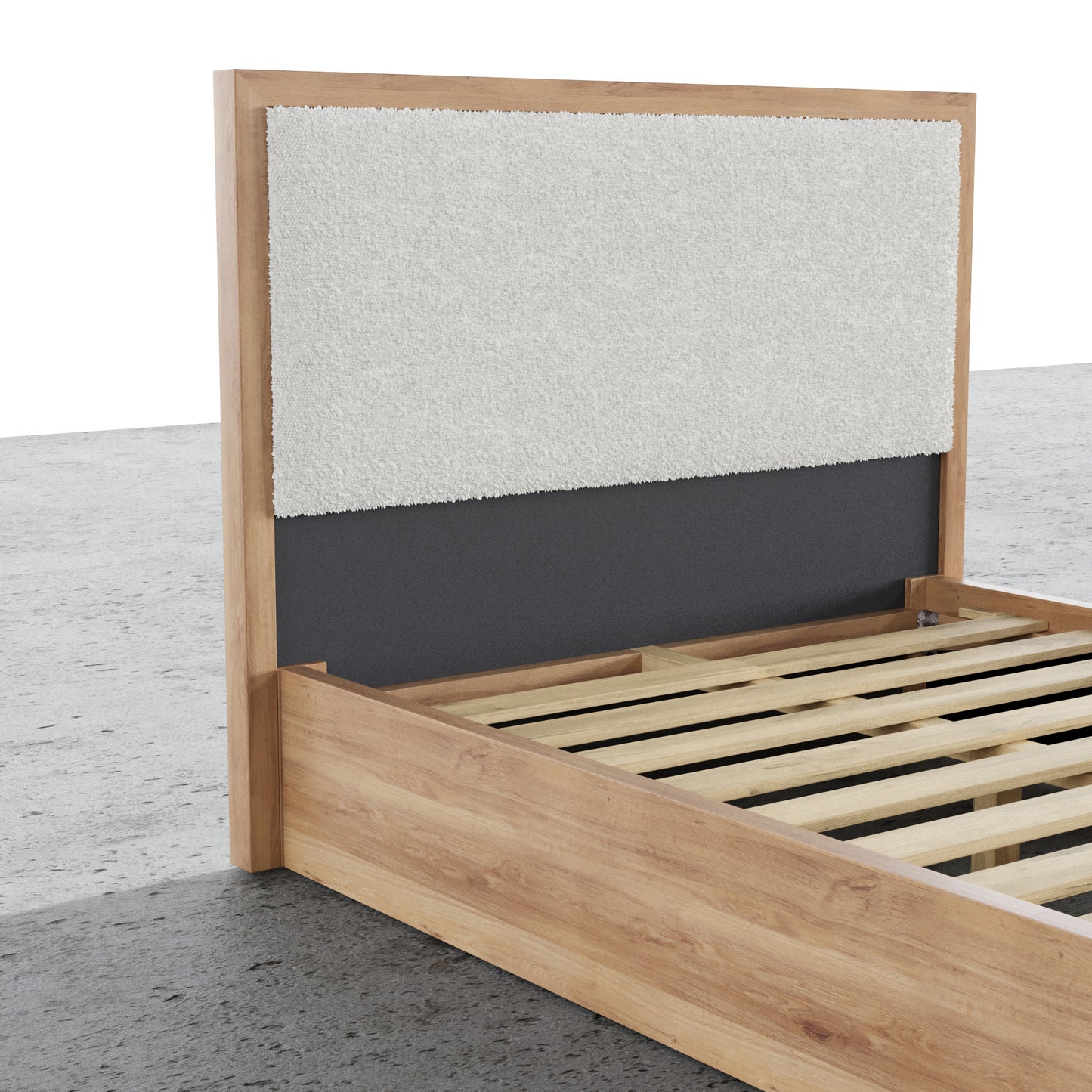 Aspen Bed With Upholstered Back