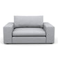 Titan Silver Grey 80" Sofa & 2 Grand Chairs