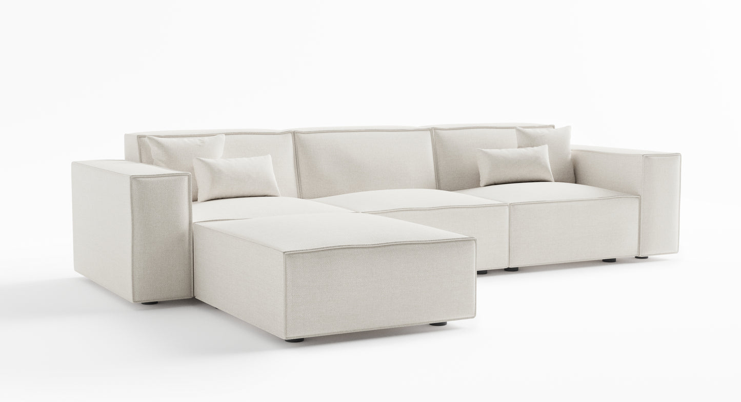 Cascade Soft Cream Sectional