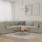 Bennet Pearl Cream 5 Seat L Shape Sectional