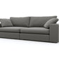 Titan Libby Grey 80" Sofa & 2 Grand Chairs