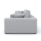 Titan Silver Grey 80" Sofa & 2 Grand Chairs