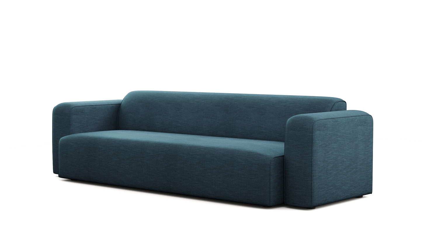 Luna Blue Long Seat Sofa