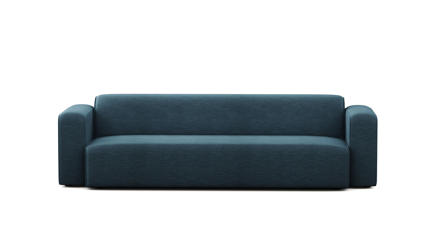 Luna Blue Long Seat Sofa