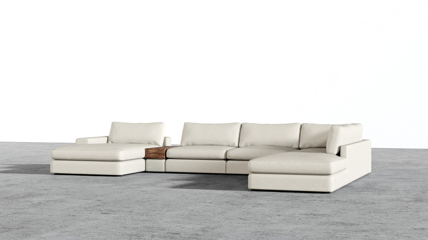 Chaise longue double MGR + sectionnel d'angle