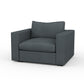 Bennet Pewter Grey Loveseat & 2 Chairs