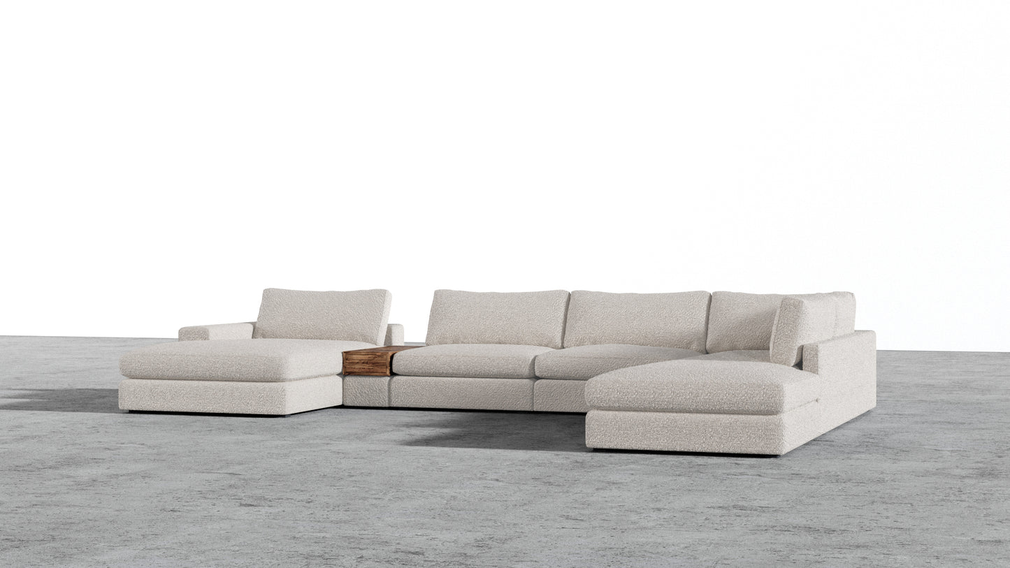 Chaise longue double MGR + sectionnel d'angle