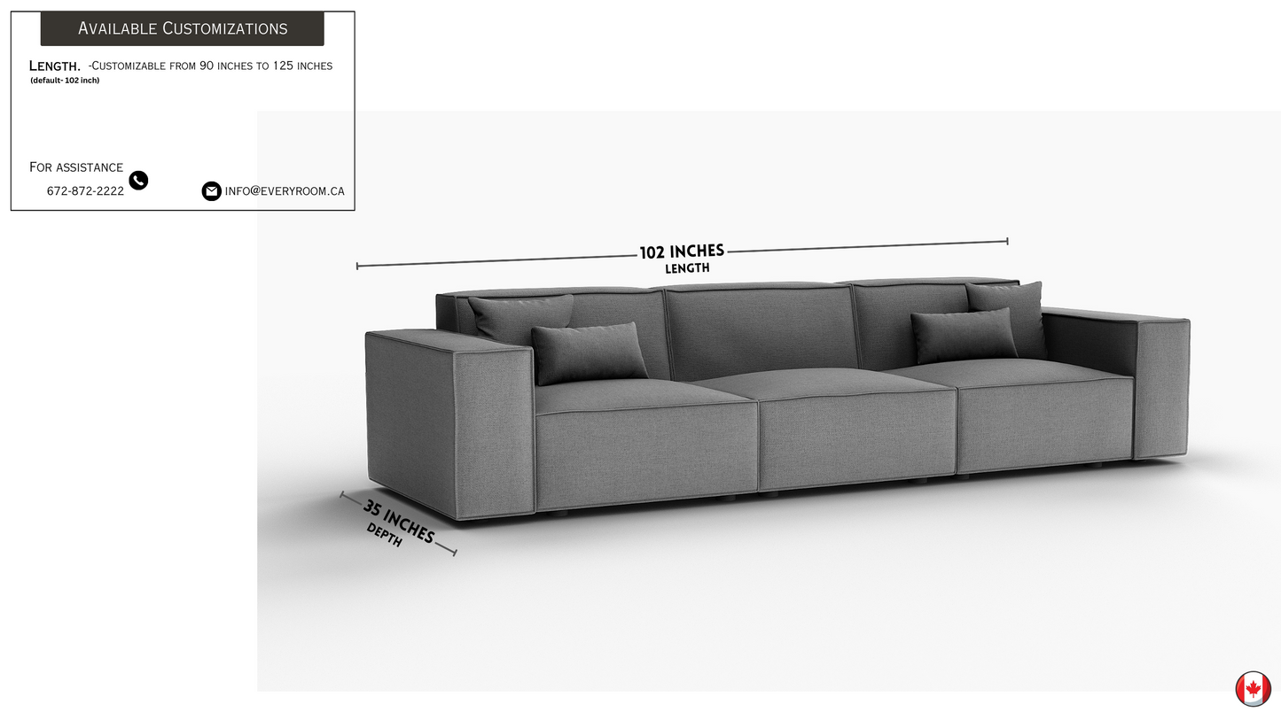 Cascade Pewter Grey Sofa