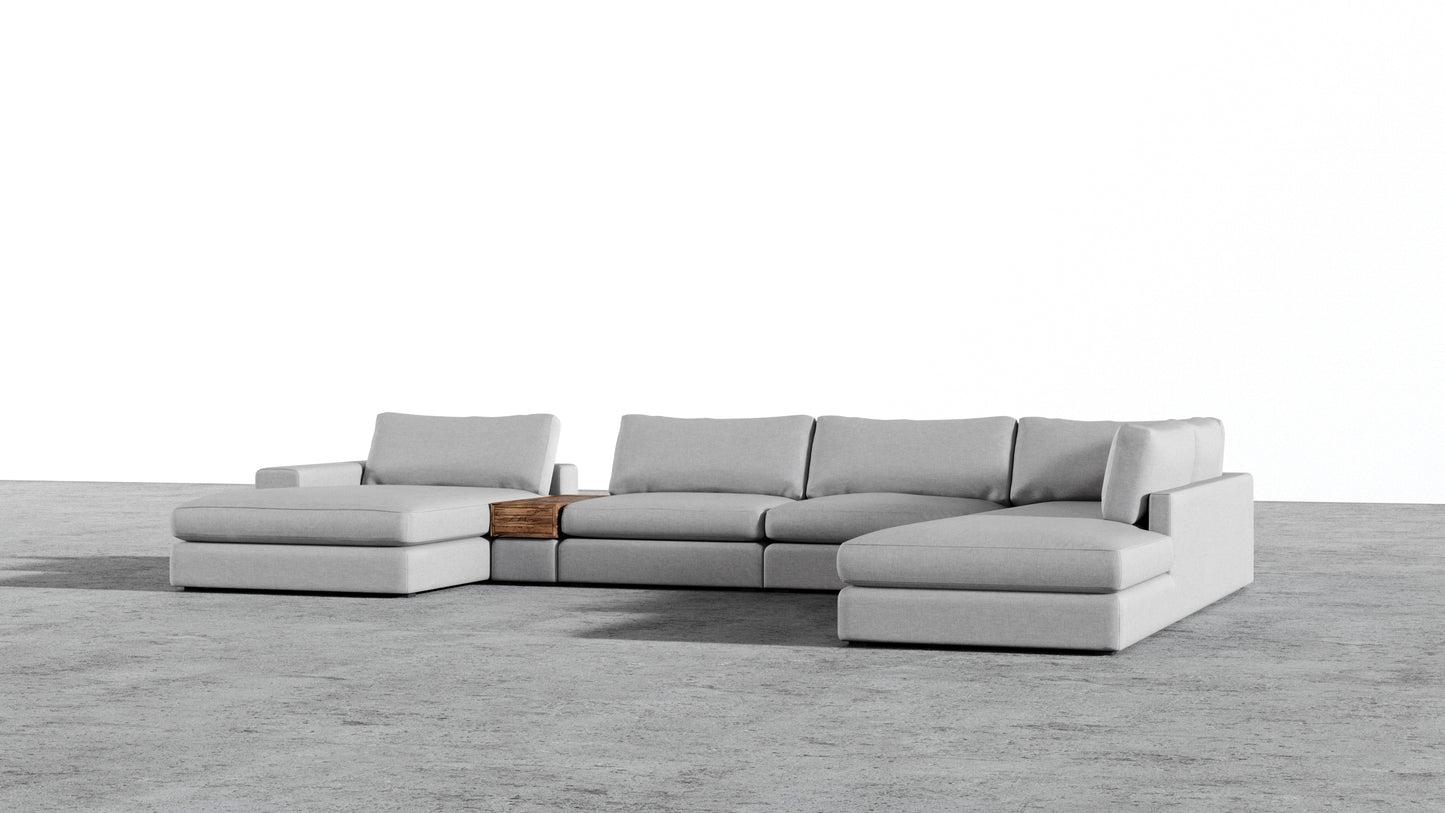 Chaise longue double MGR + sectionnel d'angle