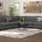 Titan Libby Grey Corner Sectional 5 Seater