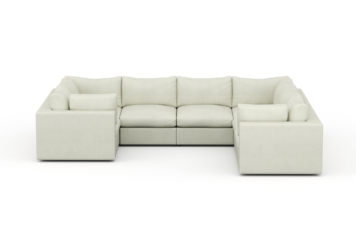 Bennet Pearl Cream 7 Seater U Shape