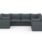 Bennet Pewter Grey 7 Seater U Shape